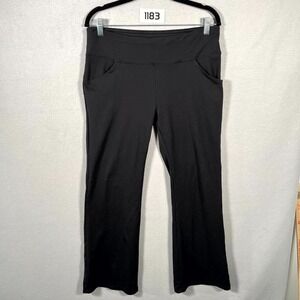 IUGA Leggings Womens 35x28 Black High Waist Athletic Work Bootcut Leg Yoga